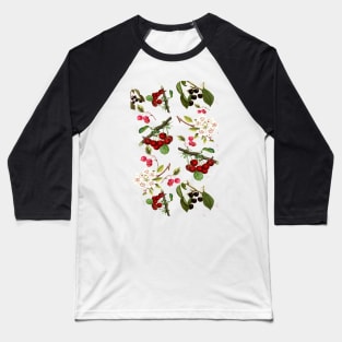 Cherries with Blossoms Baseball T-Shirt